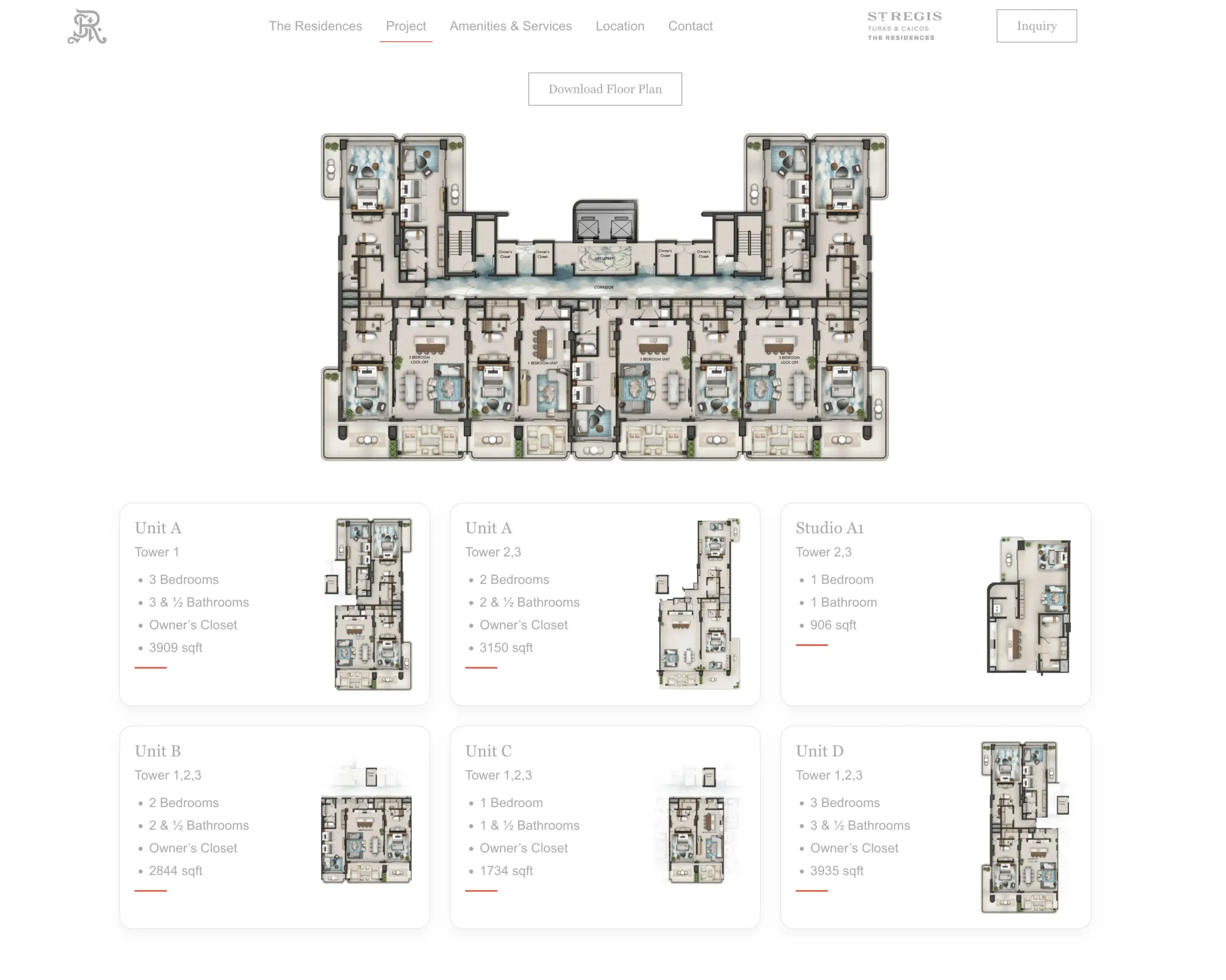 Interactive Unit Selector Grid