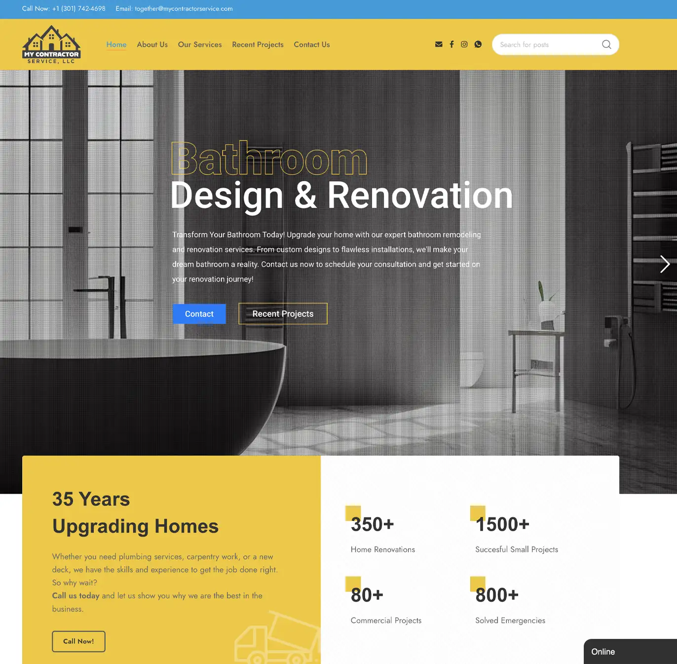 My Contractor Service Website